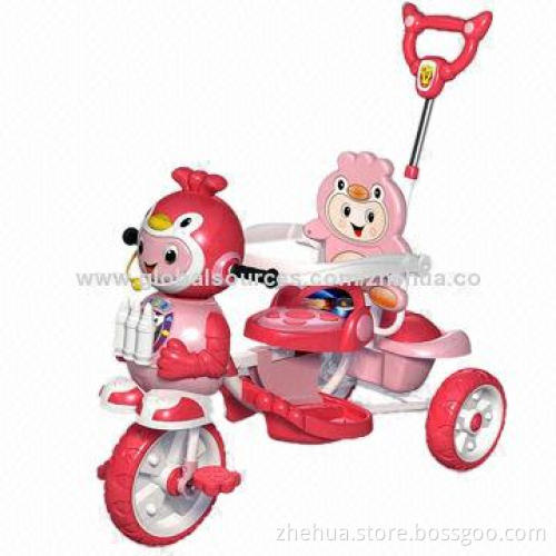 Hot-selling Lovely-design Children's Tricycle with Music and Canopy, CE Standard